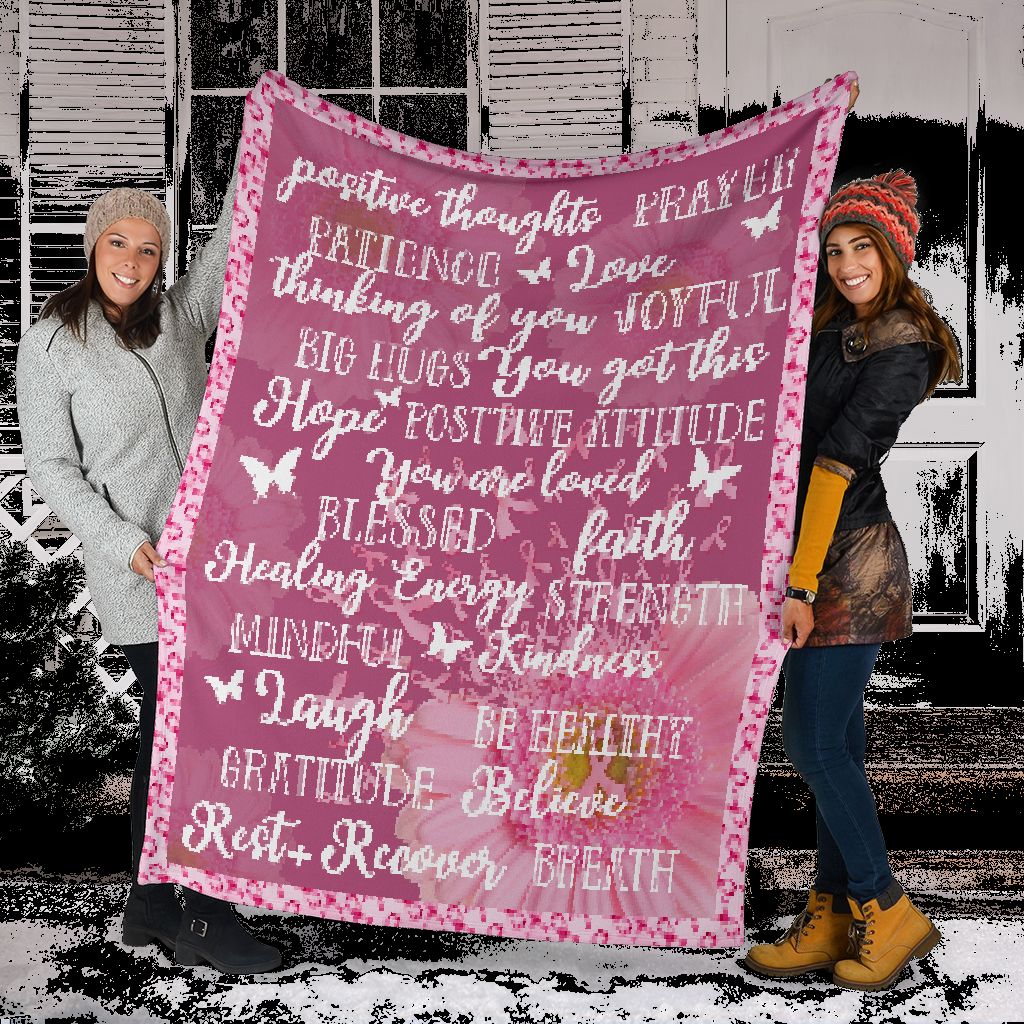 Brustkrebs-Krieger-Decke zur Sensibilisierung für Brustkrebs 0622