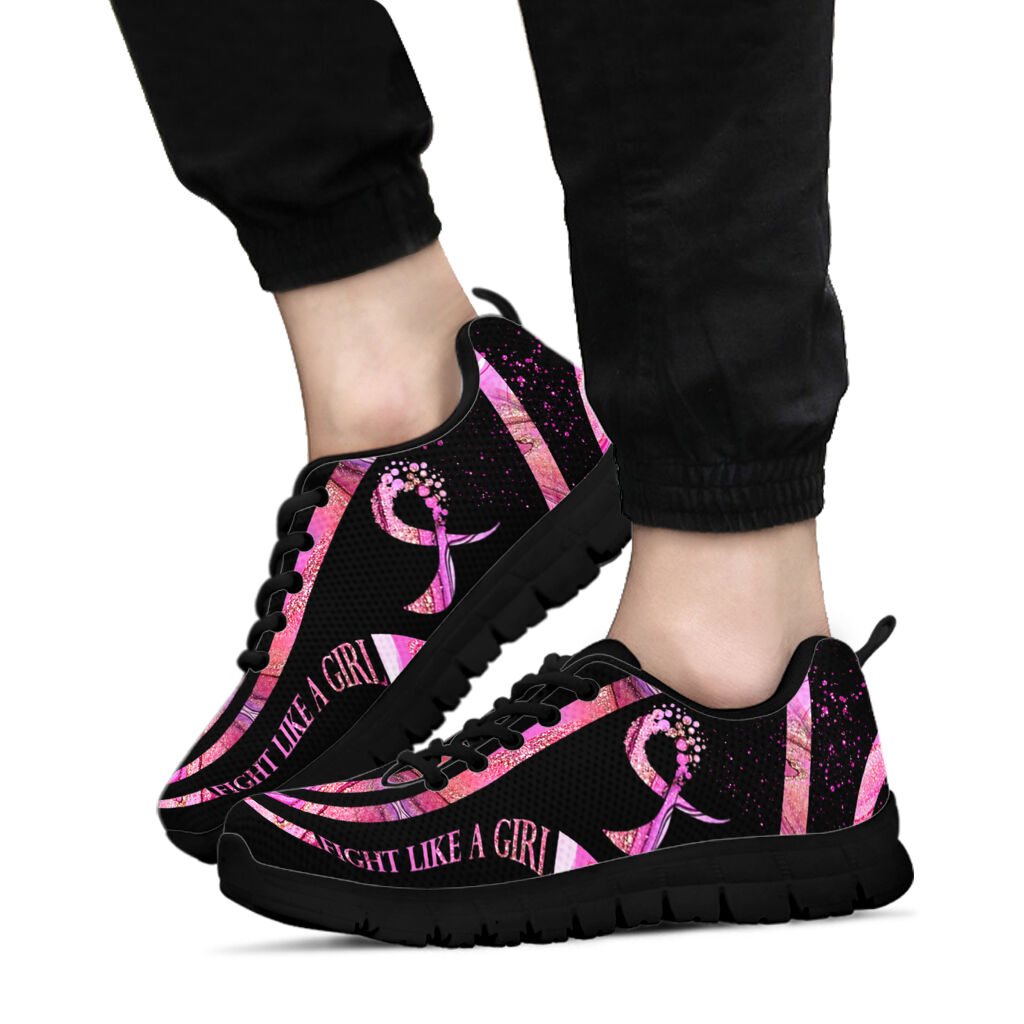 Fight Like A Girl Breast Cancer Awareness Sneakers 0622