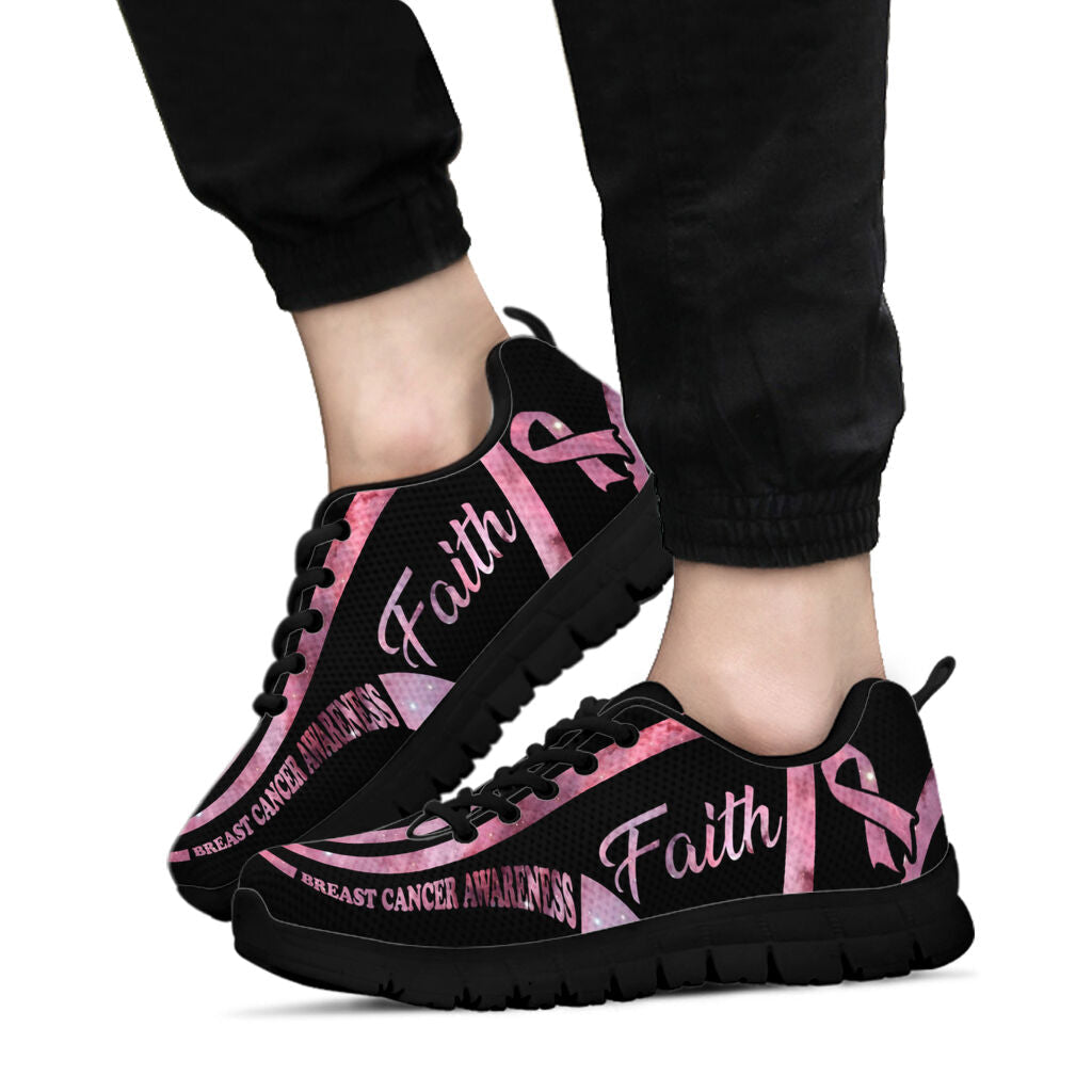 Walk In Faith Breast Cancer Awareness Sneakers 0622
