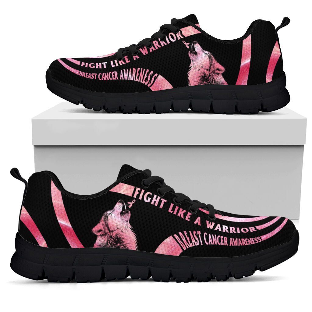 Fight Like A Warrior Breast Cancer Awareness Sneakers 0622