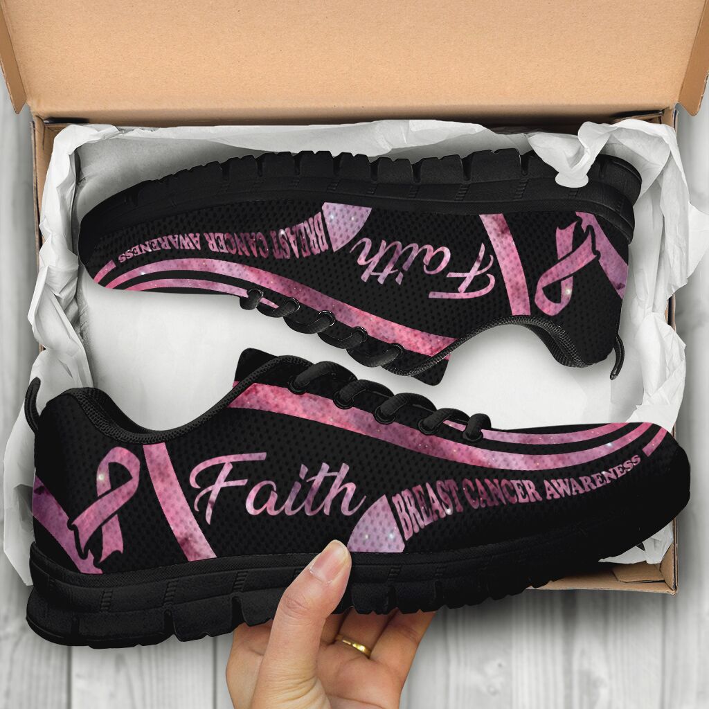 Walk In Faith Breast Cancer Awareness Sneakers 0622