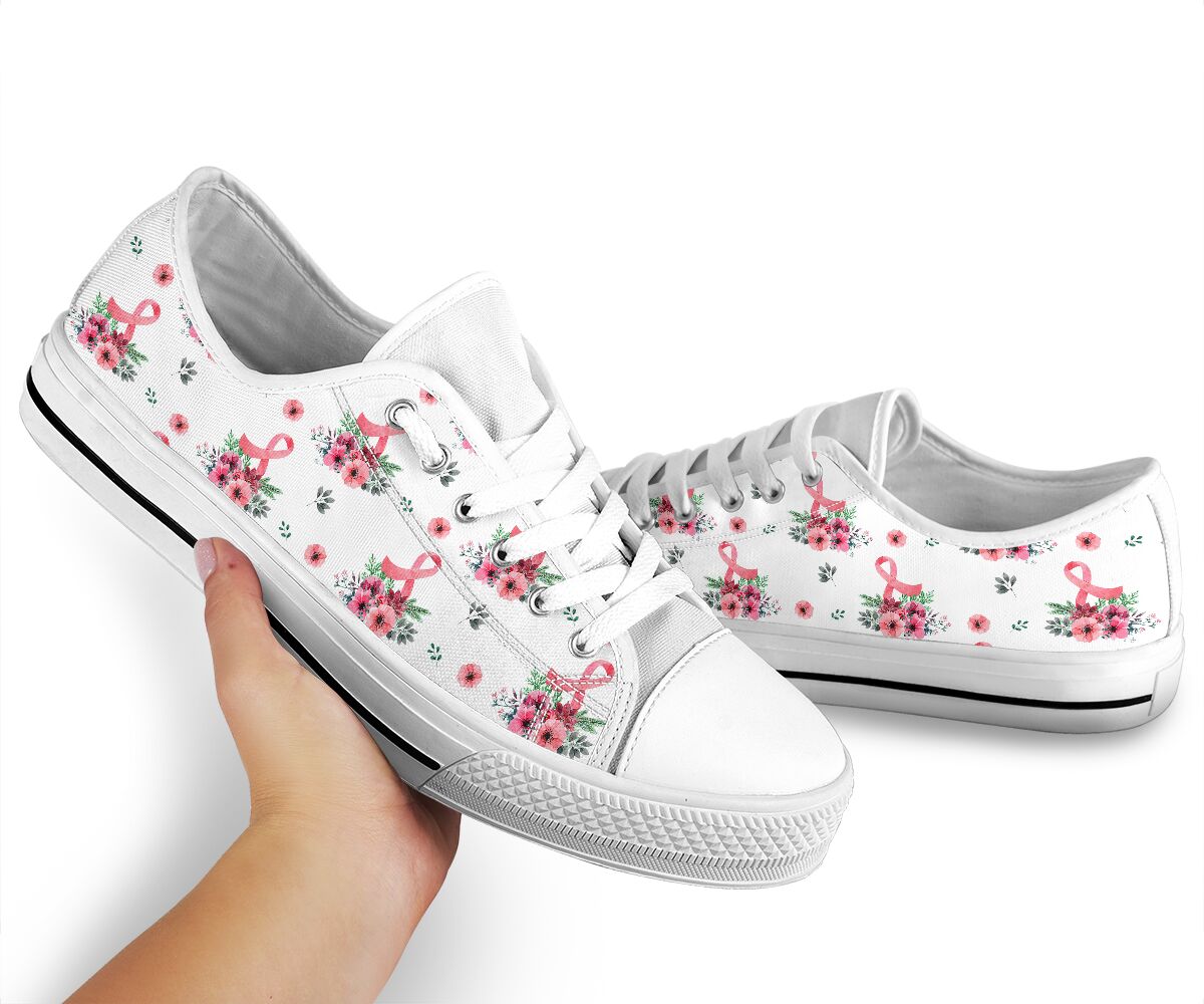 Brustkrebsbewusstsein Brustkrebsbewusstsein Low-Top-Schuhe 0622
