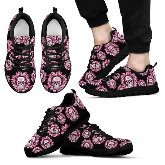 Skull Sunflower Breast Cancer Awareness Breast Cancer Awareness Sneakers 0622