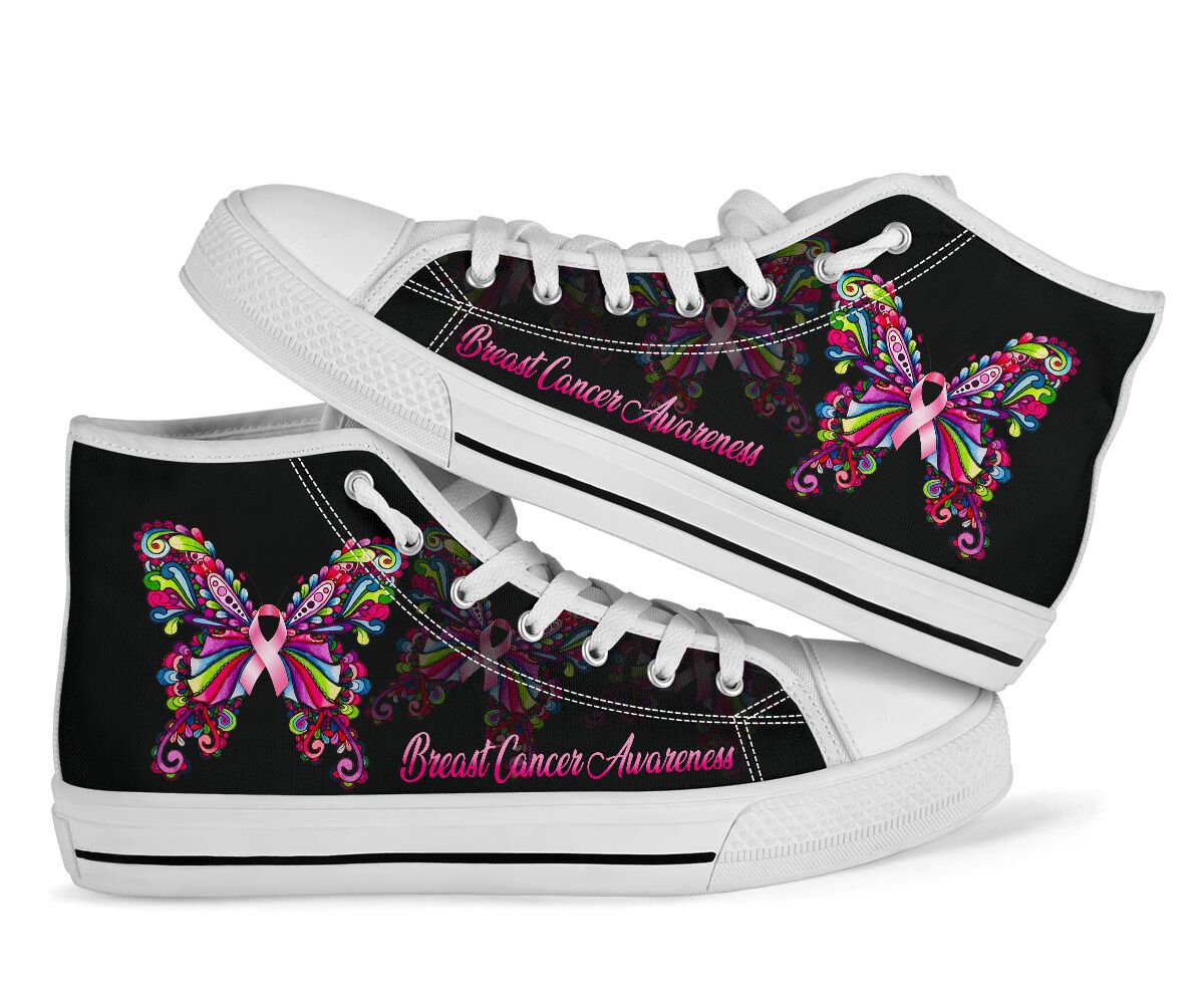 Breast Cancer Awareness High Top Shoes 0622