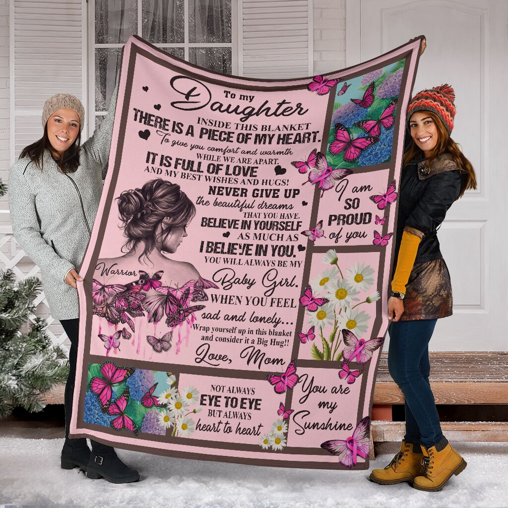 Decke zur Sensibilisierung für Brustkrebs an meine Tochter 0622