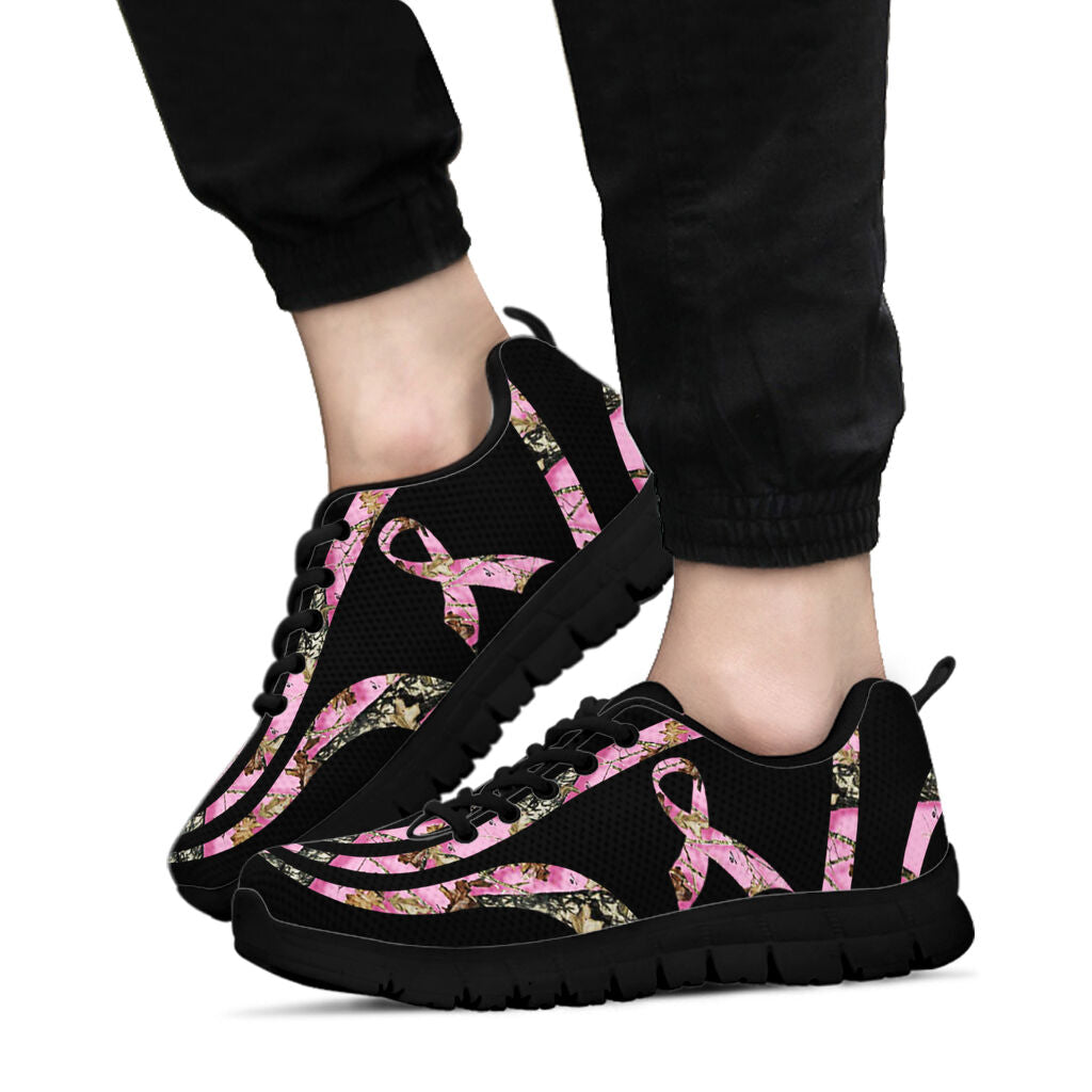 Pink Ribbon Breast Cancer Awareness Sneakers 0622