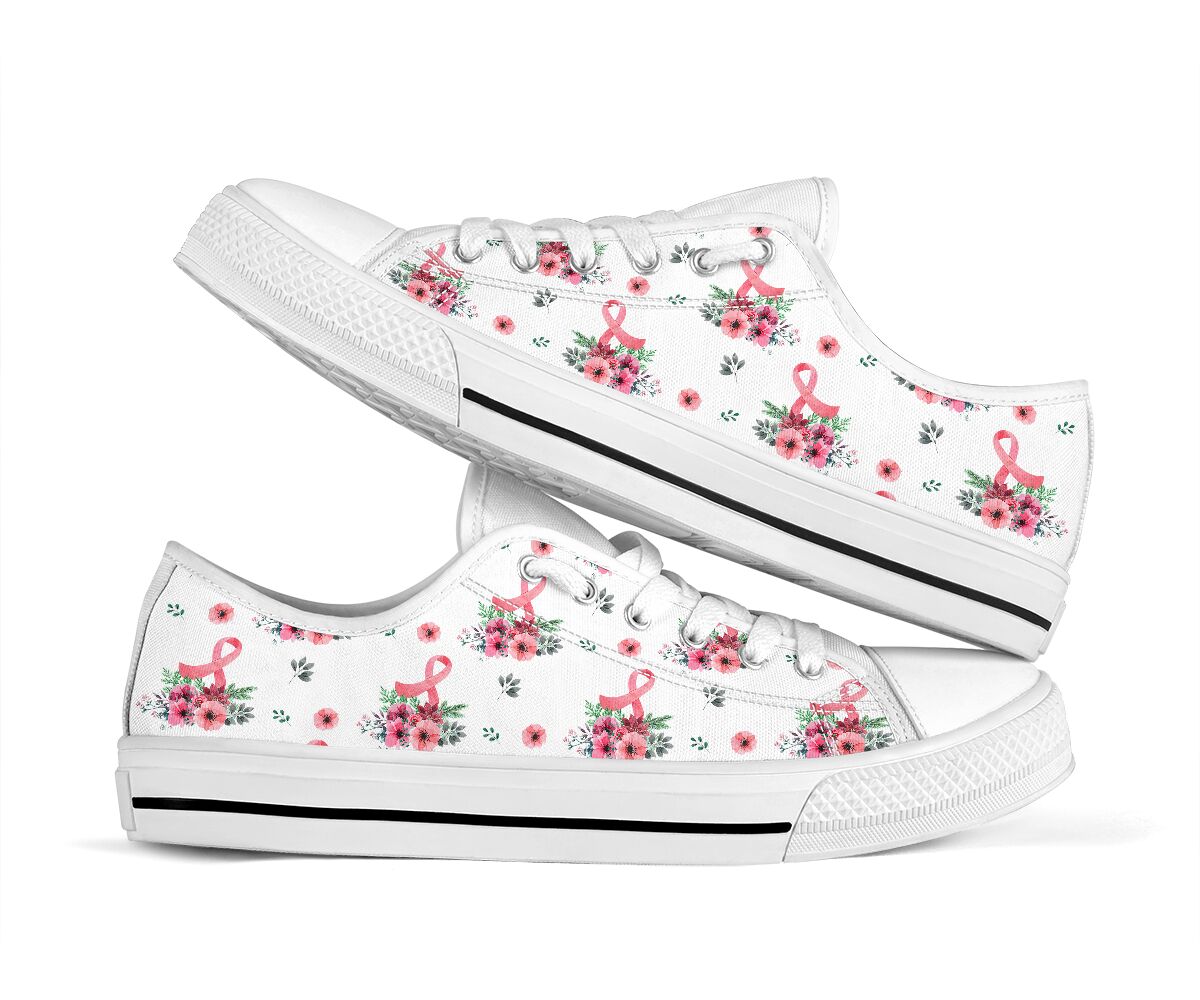 Brustkrebsbewusstsein Brustkrebsbewusstsein Low-Top-Schuhe 0622