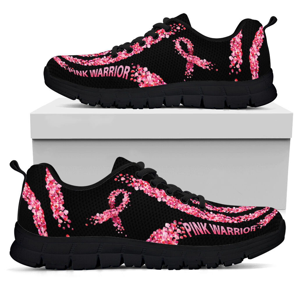 Pink Warrior Breast Cancer Awareness Sneakers 0622