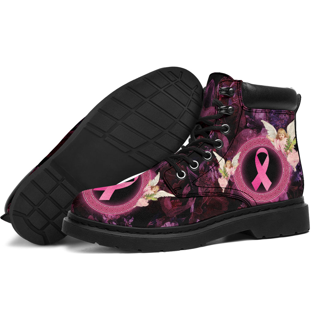 Faith Hope Love Angel Breast Cancer Awareness All Season Boots 0622