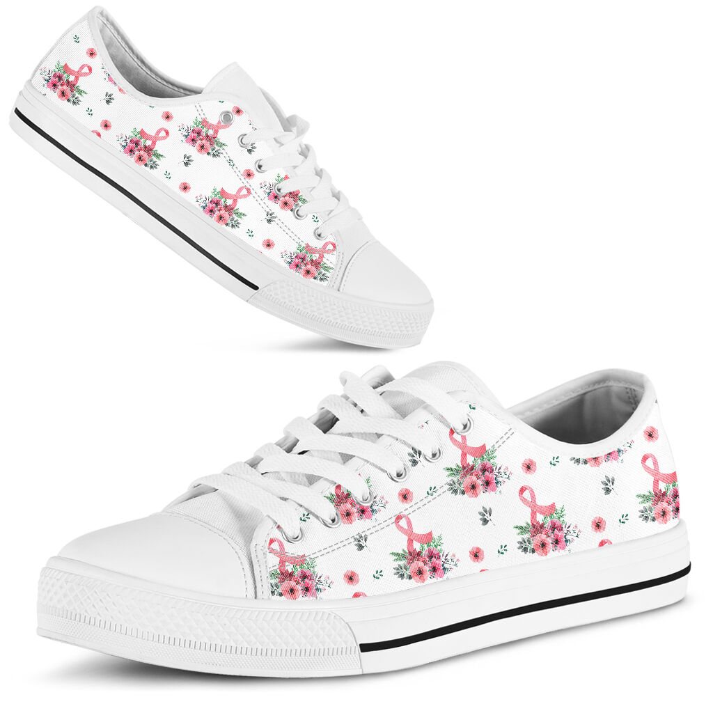Brustkrebsbewusstsein Brustkrebsbewusstsein Low-Top-Schuhe 0622