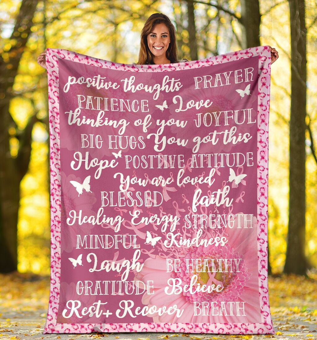 Brustkrebs-Krieger-Decke zur Sensibilisierung für Brustkrebs 0622