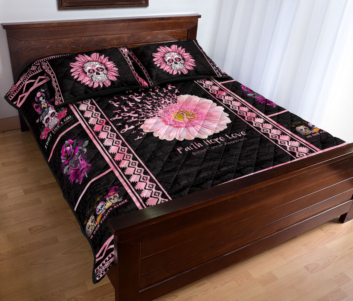 Quilt-Set „Fight Like A Girl“ zur Sensibilisierung für Brustkrebs 0622