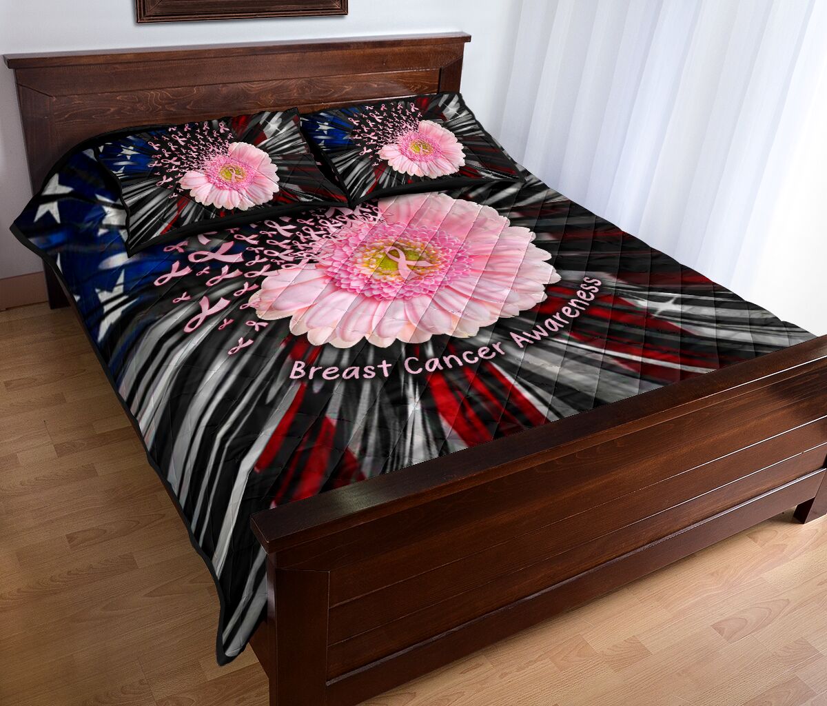 Quilt-Set zur Sensibilisierung für Brustkrebs 0622