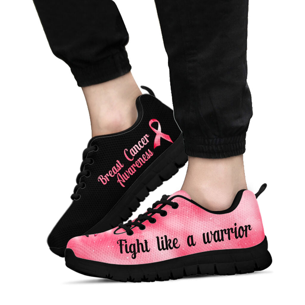 Fight Like A Warrior Breast Cancer Awareness Sneakers 0622