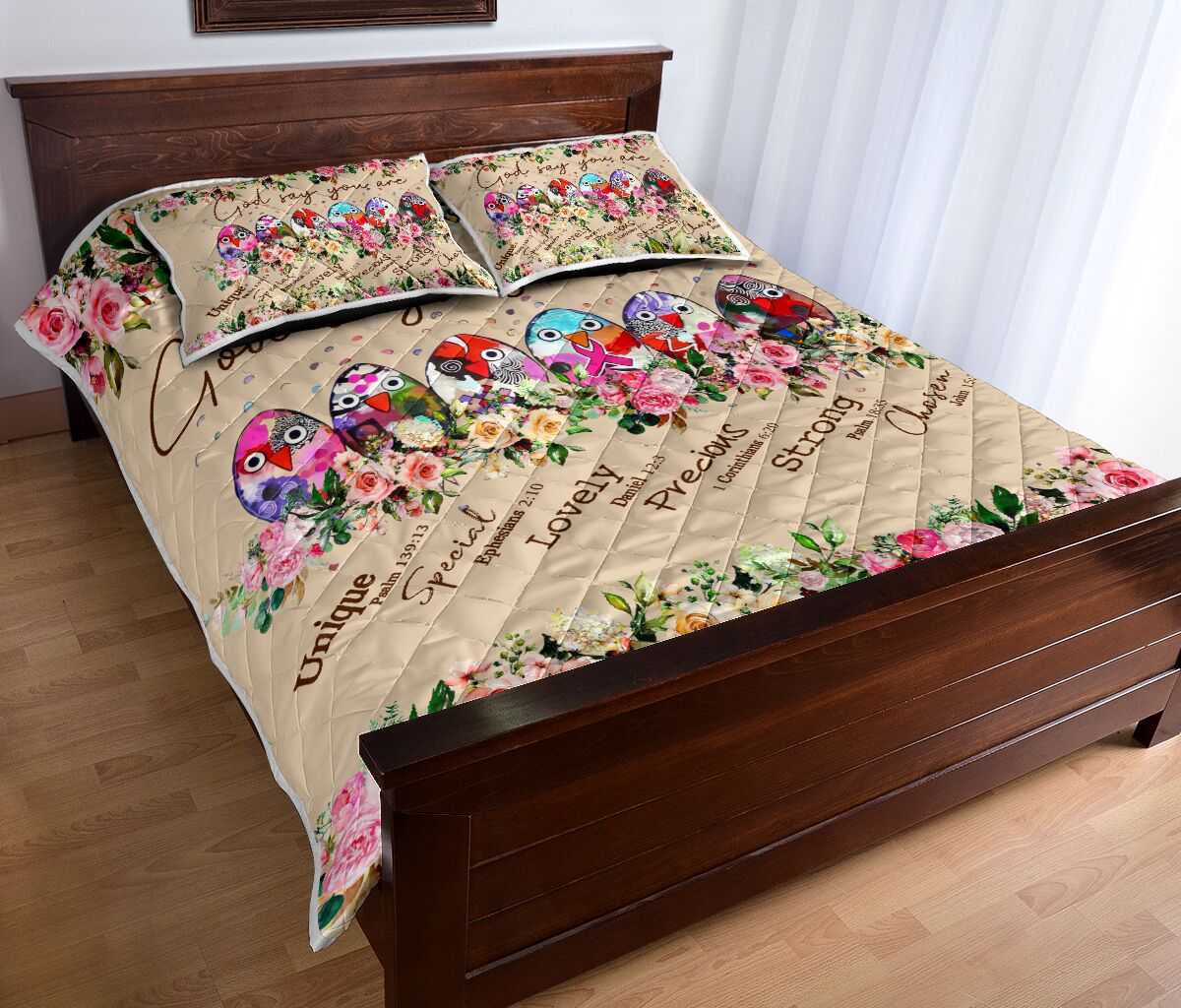 God Says You Are Breast Cancer Awareness  Quilt Set 0622