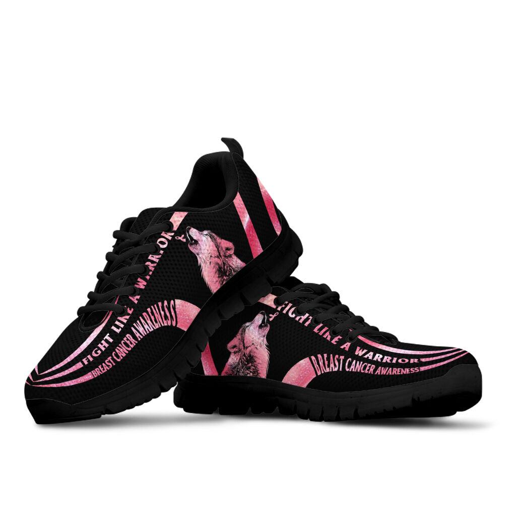 Fight Like A Warrior Breast Cancer Awareness Sneakers 0622
