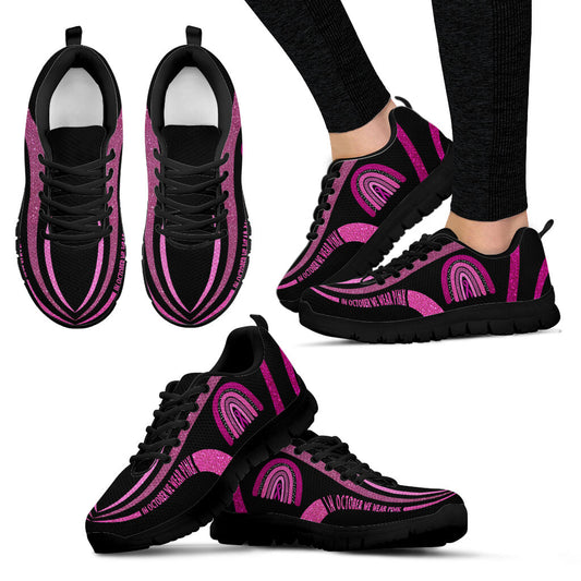 In October We Wear Pink Breast Cancer Awareness Sneakers 0622