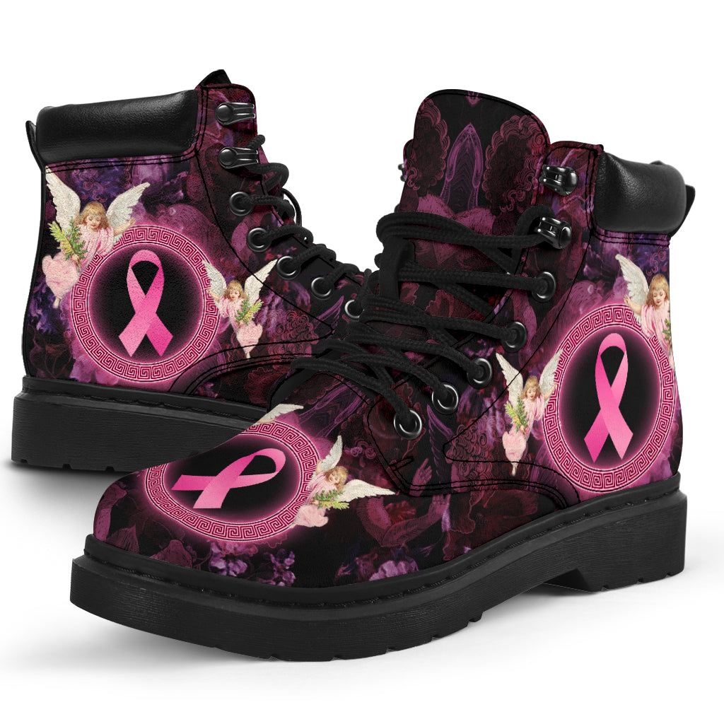 Faith Hope Love Angel Breast Cancer Awareness All Season Boots 0622
