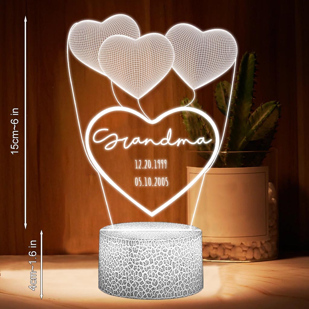 Love You Mom - Gift for mom, grandma, grandpa, husband, wife, dad - Personalized Shaped Plaque Light Base