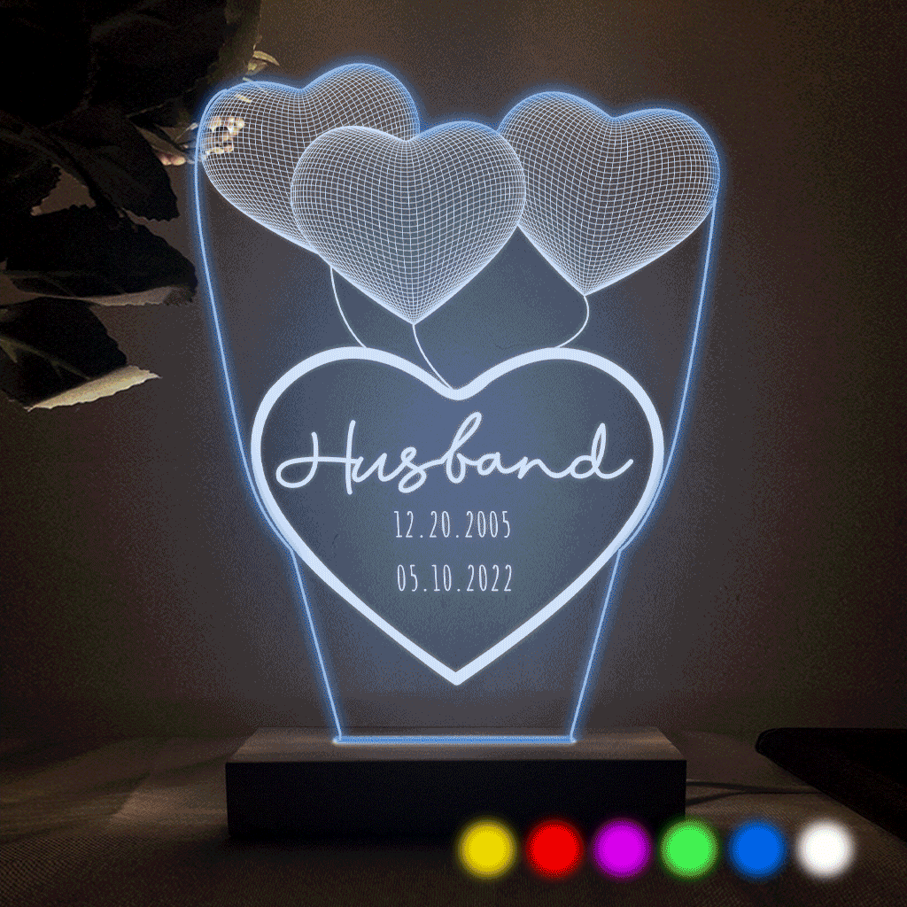 Love You Mom - Gift for mom, grandma, grandpa, husband, wife, dad - Personalized Shaped Plaque Light Base