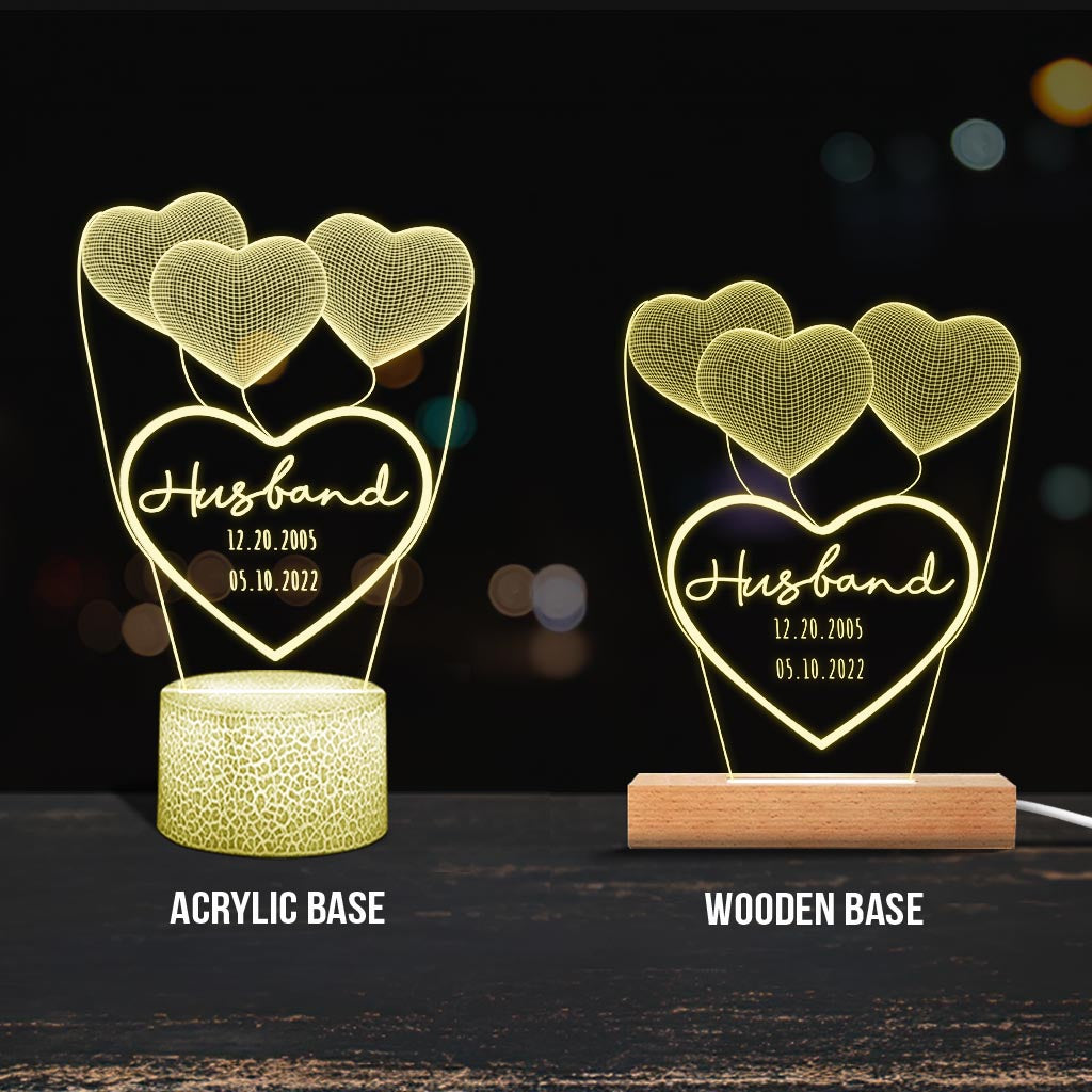 Love You Mom - Gift for mom, grandma, grandpa, husband, wife, dad - Personalized Shaped Plaque Light Base