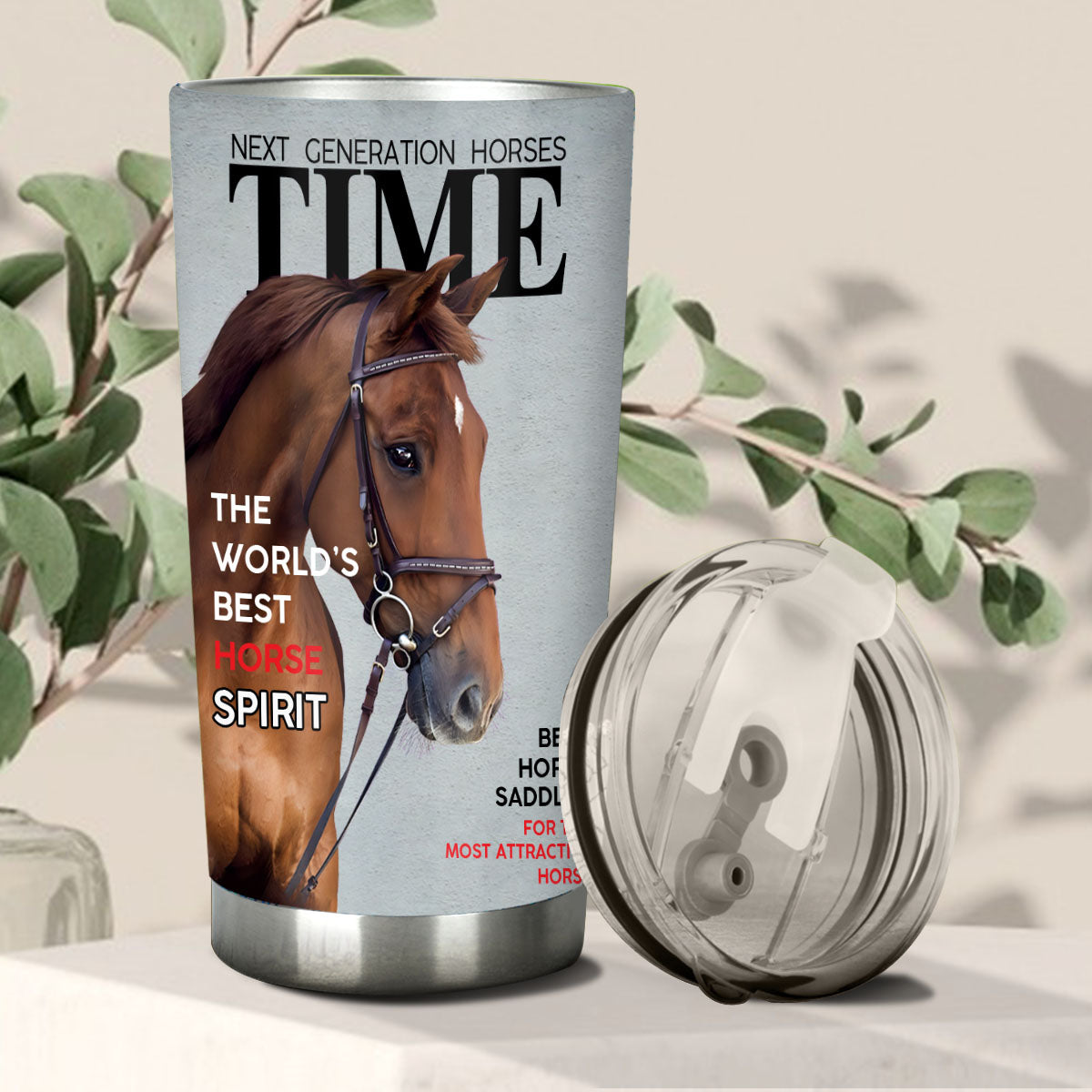 Magazincover - Personalisierter Pferde-Trinkbecher