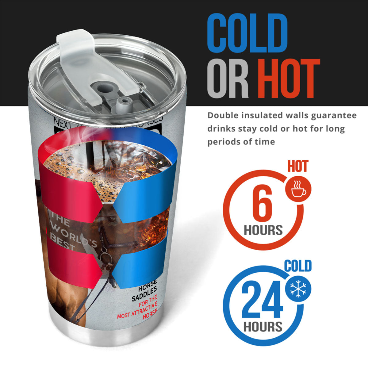 Magazincover - Personalisierter Pferde-Trinkbecher