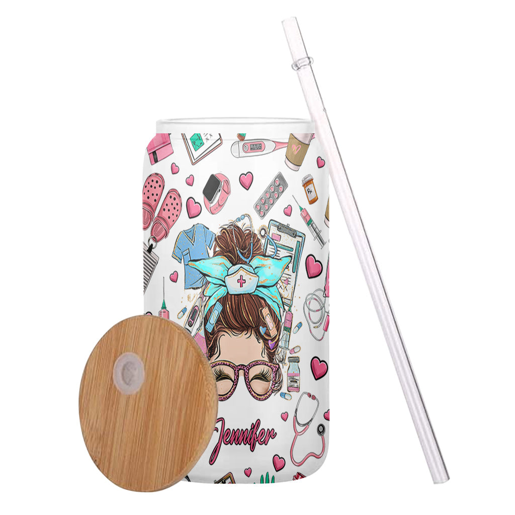 Nurse Life - Personalized Nurse Can Glass