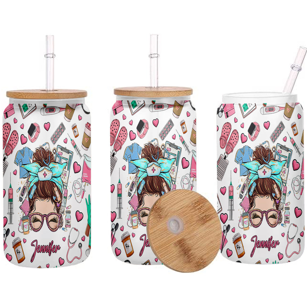 Nurse Life - Personalized Nurse Can Glass