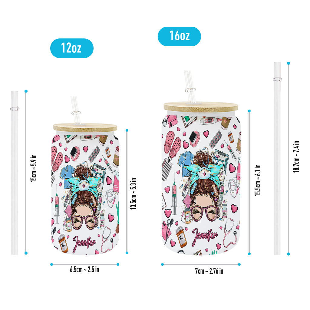 Nurse Life - Personalized Nurse Can Glass