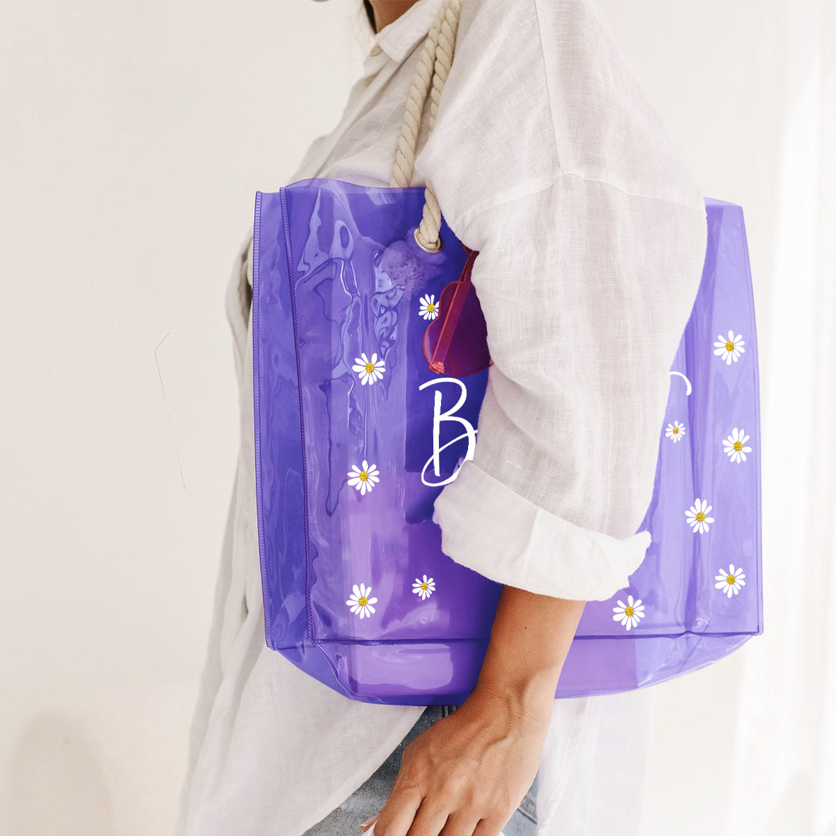 Besties Forever - Personalized Bestie Clear Tote Bag