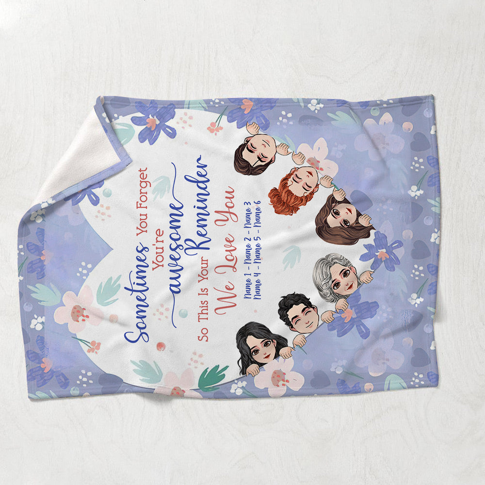 You Are Awesome - Gift for mom, grandma - Personalized Blanket