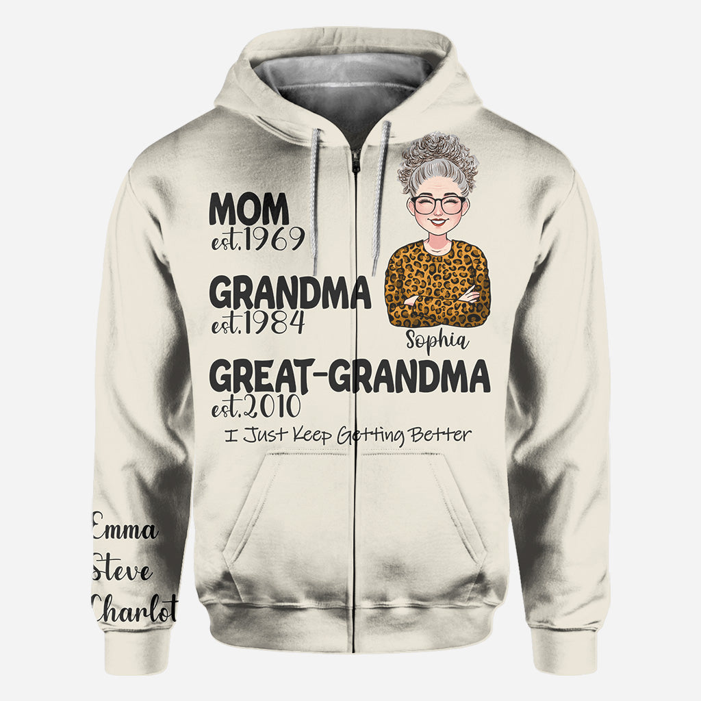Mom Grandma Great Grandma - Gift for grandma - Personalized All Over Shirt