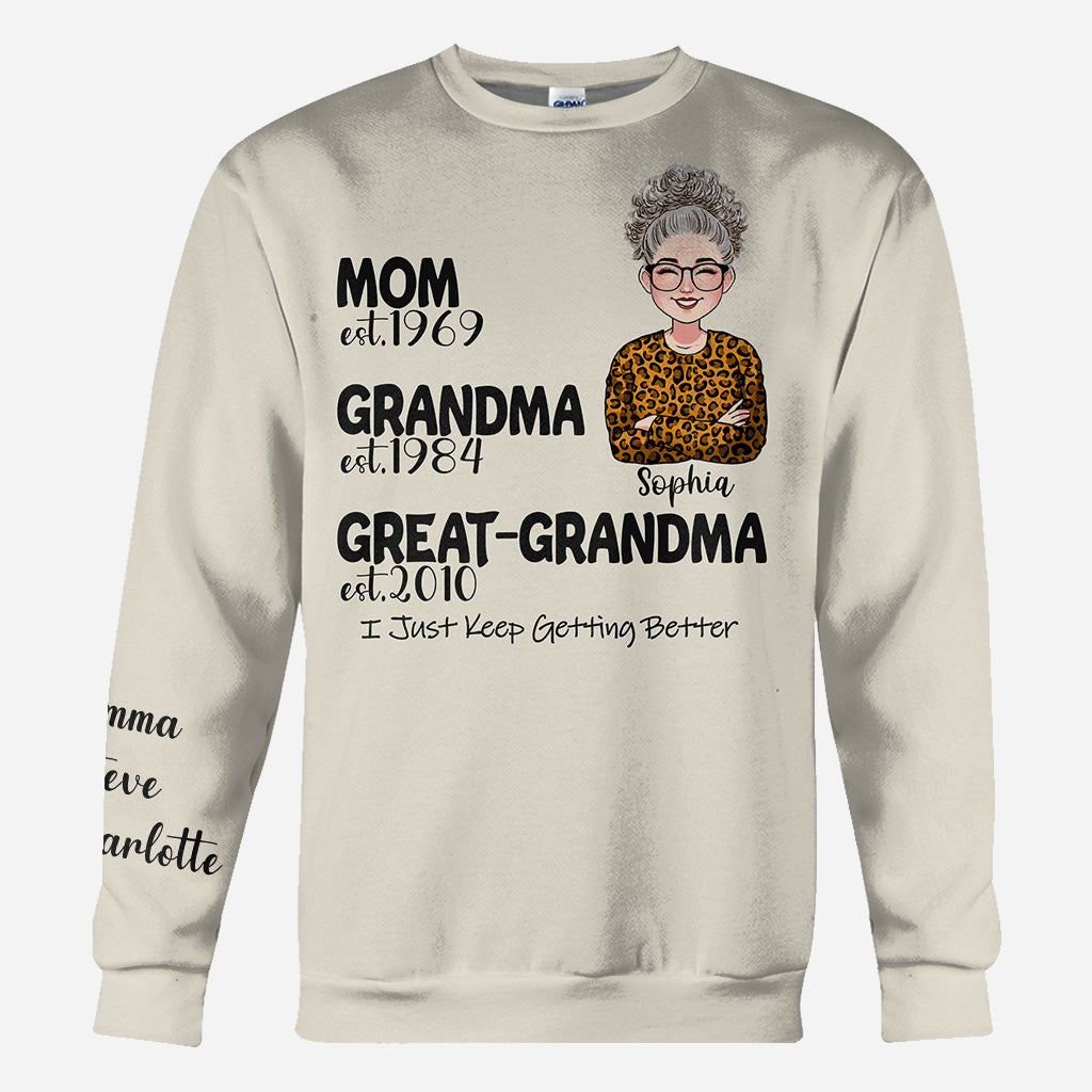 Mom Grandma Great Grandma - Gift for grandma - Personalized All Over Shirt