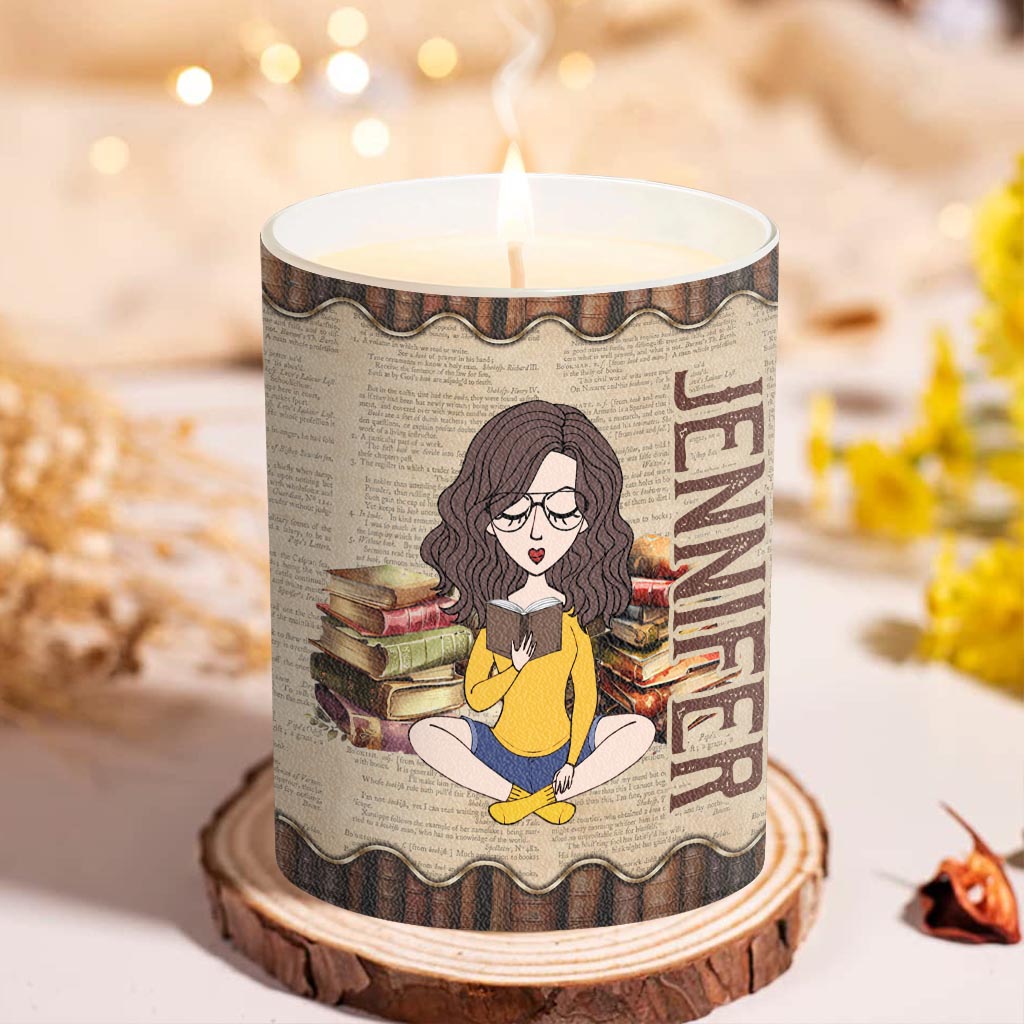 Smells Like I Have No Shelf Control - Personalized Book Candle With Wooden Lid