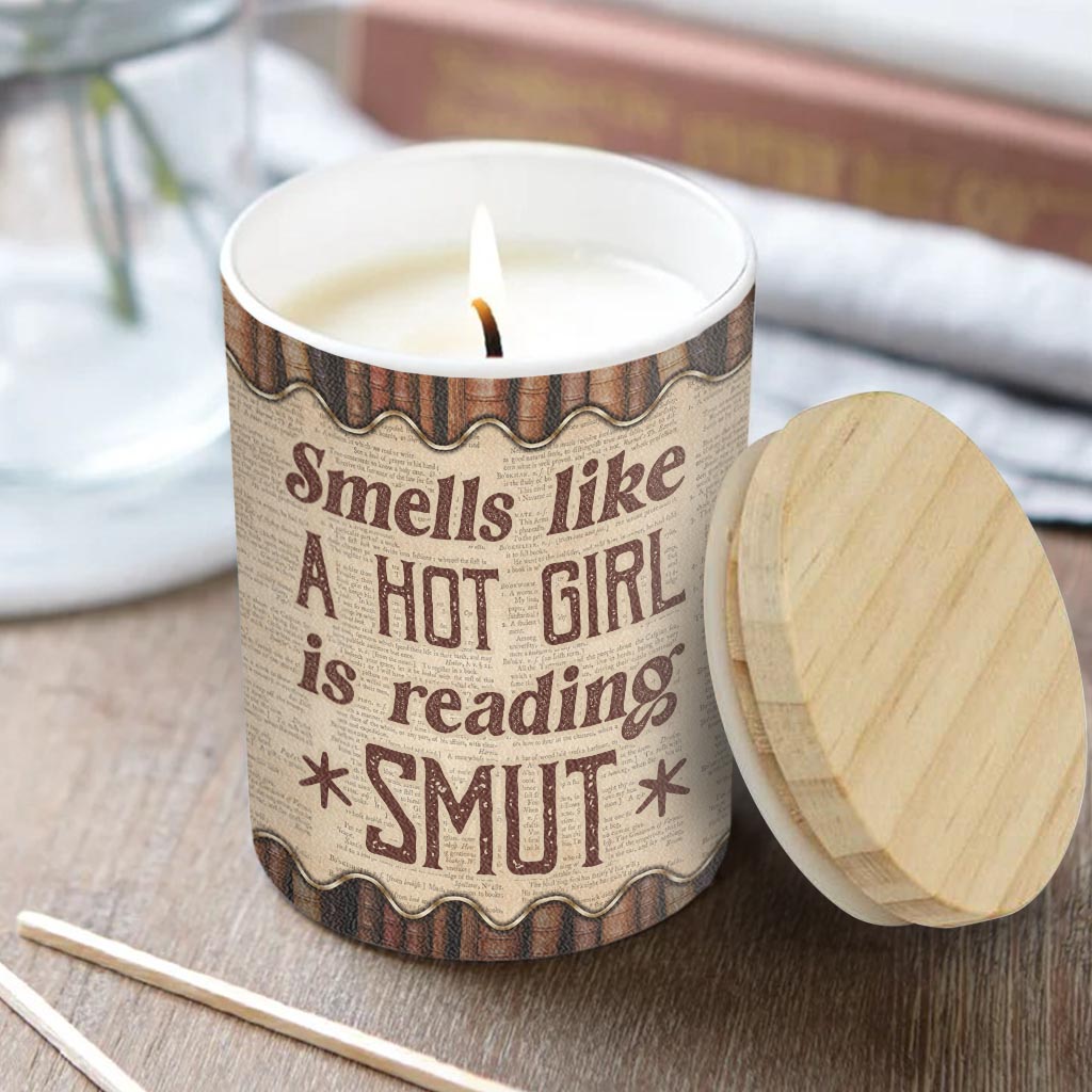 Smells Like I Have No Shelf Control - Personalized Book Candle With Wooden Lid