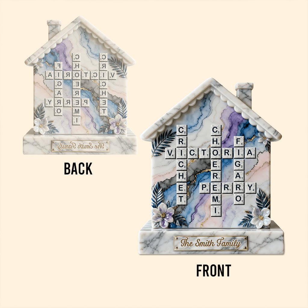 Merry Christmas - Personalized Family Custom Shaped Acrylic Plaque