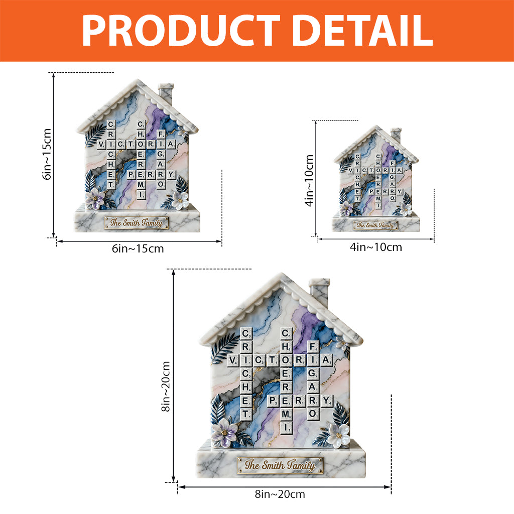 Merry Christmas - Personalized Family Custom Shaped Acrylic Plaque