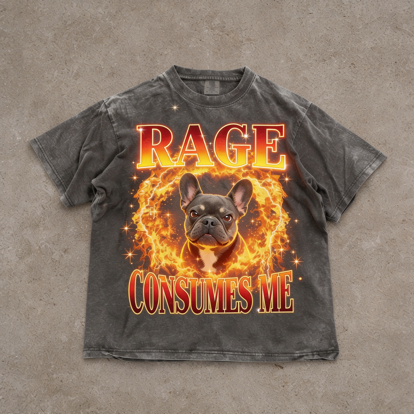 Rage Consumes Me, Sarcastic Quote - Personalized Dog Wash T-Shirt