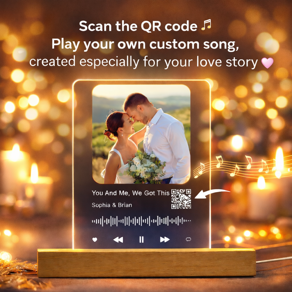 Create Your Own Love Song - Personalized Couple LED Night Light