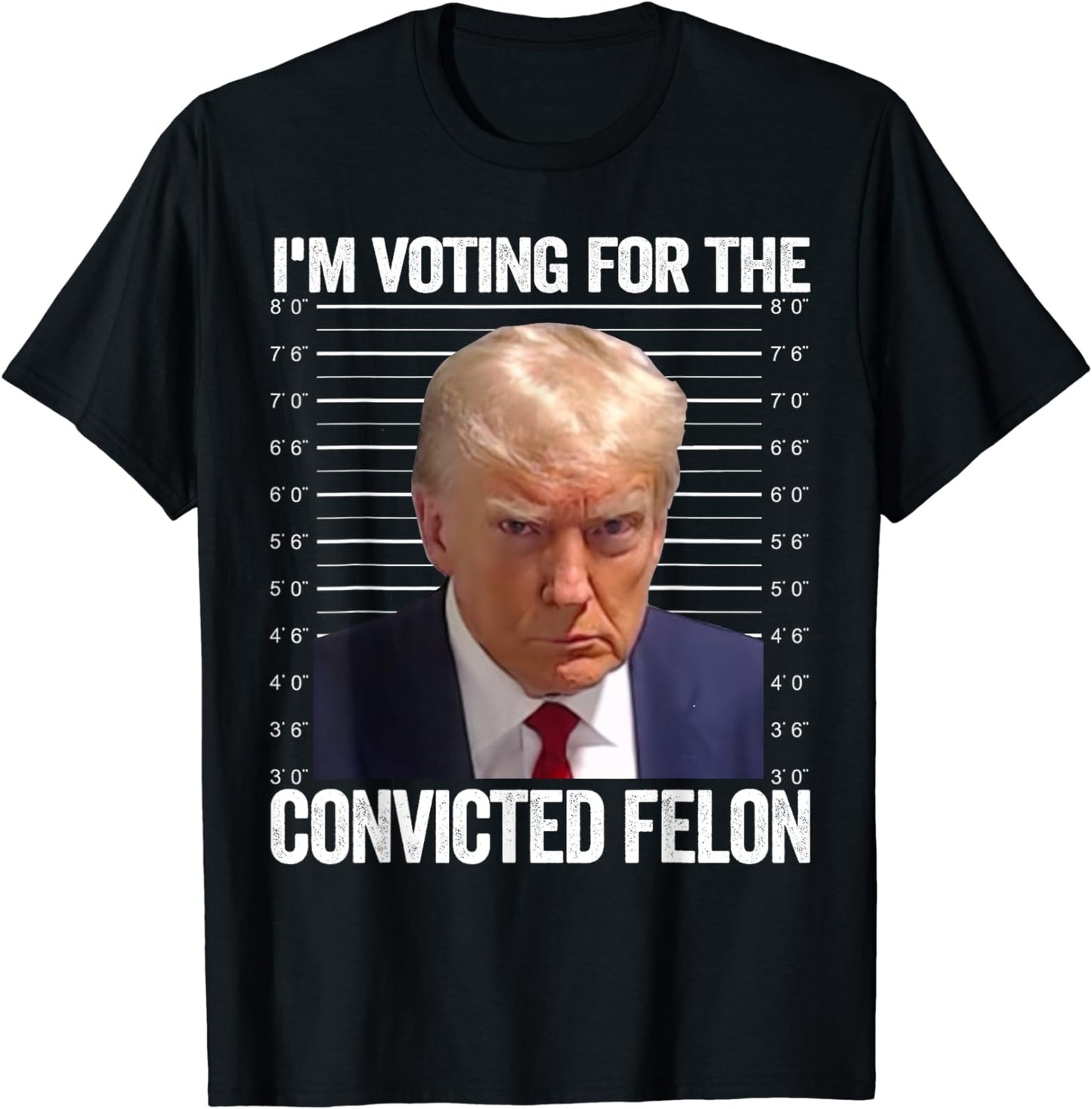 Ich wähle den verurteilten Verbrecher – Lustiges Pro-Trump-T-Shirt 2024 & Hoodie