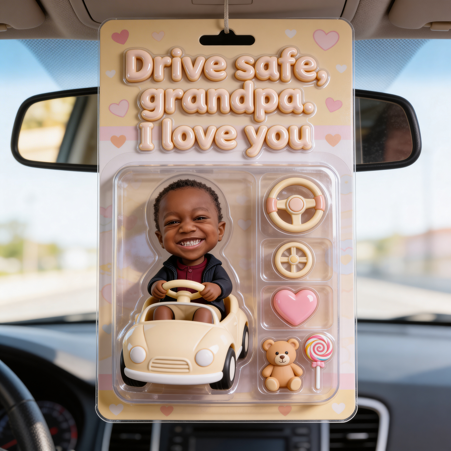 Drive Safe - Personalized Father Car Ornament