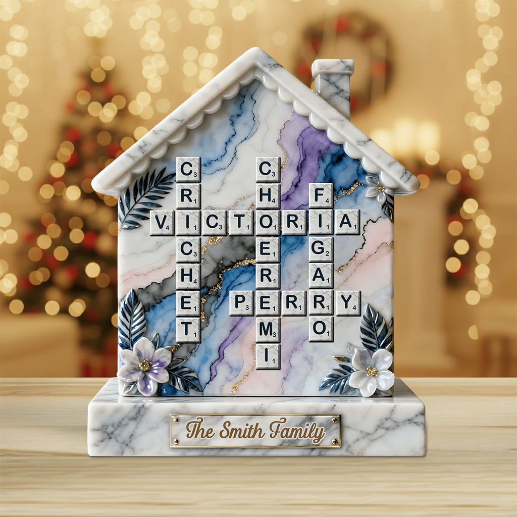 Merry Christmas - Personalized Family Custom Shaped Acrylic Plaque