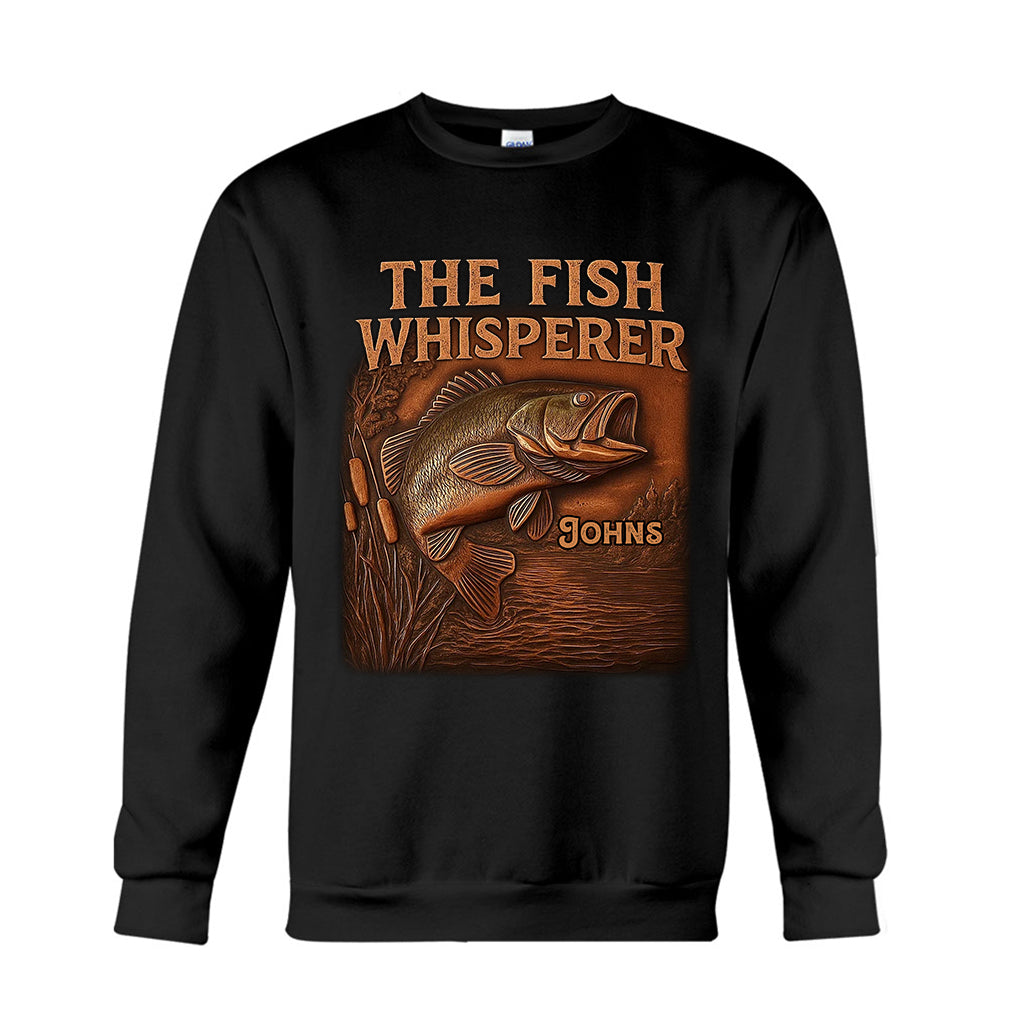 The Fish Whisperer - Personalized Fishing T-shirt And Hoodie