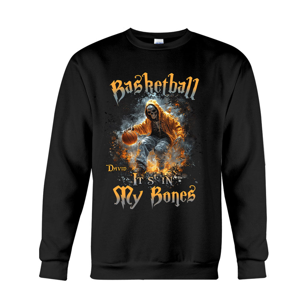 Basketball Is In My Bones - Personalized Basketball T-shirt And Hoodie