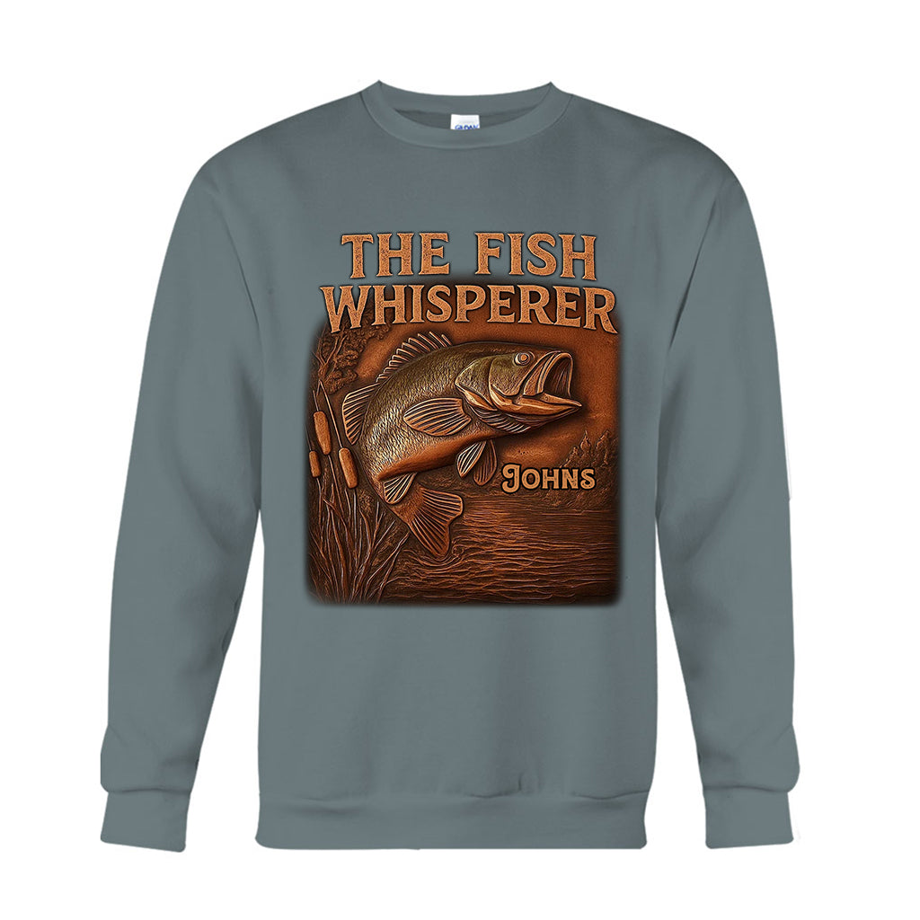 The Fish Whisperer - Personalized Fishing T-shirt And Hoodie