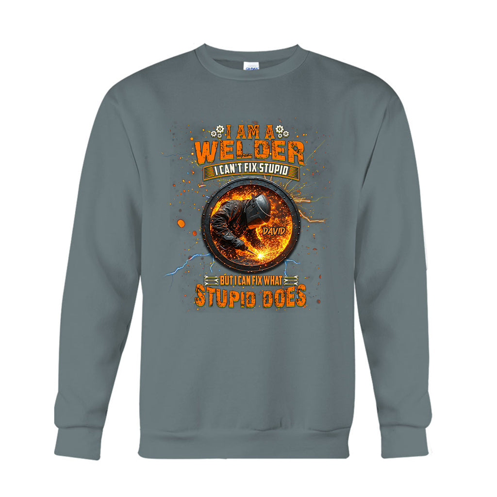 Gift For Welder Man - Personalized Welder T-shirt And Hoodie