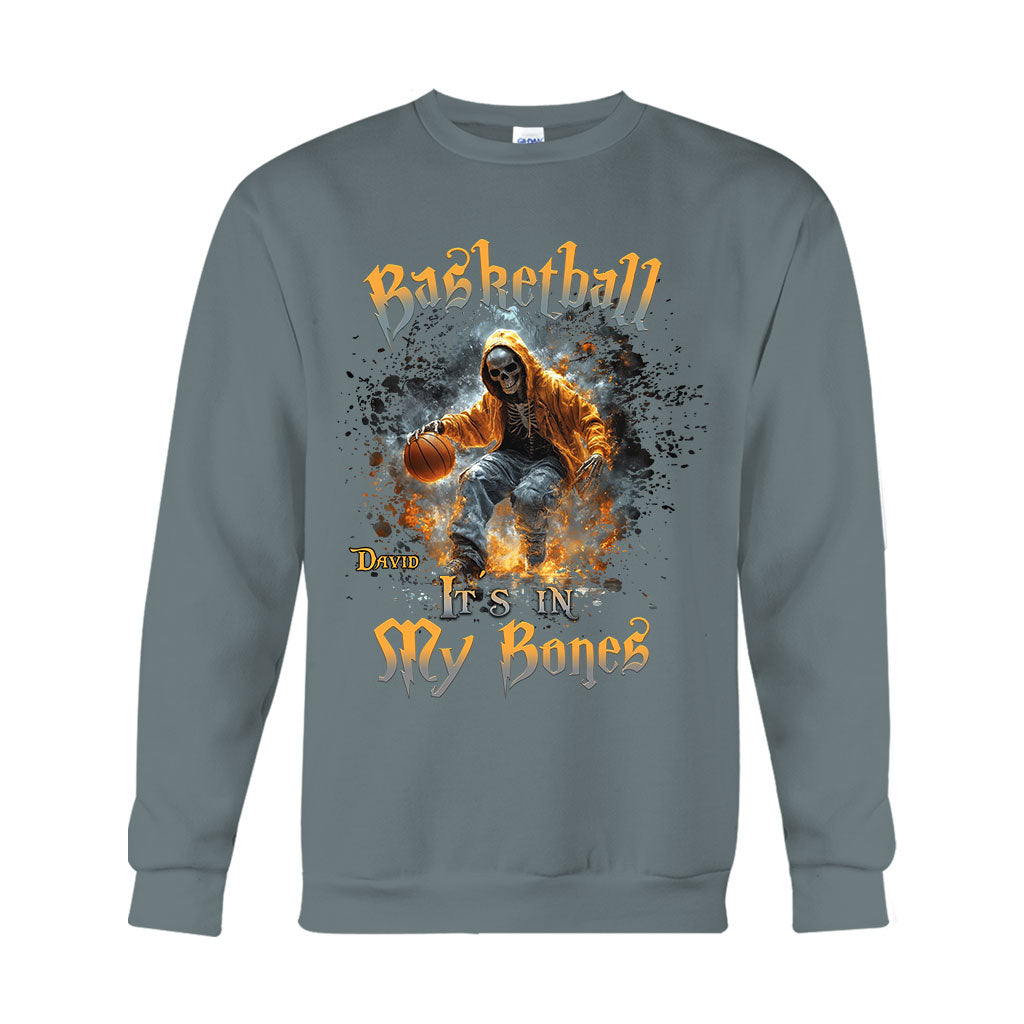 Basketball Is In My Bones - Personalized Basketball T-shirt And Hoodie