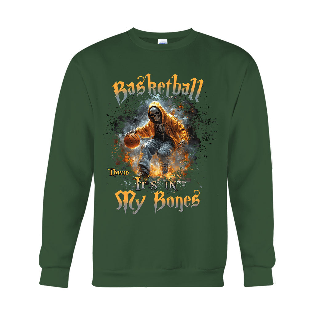 Basketball Is In My Bones - Personalized Basketball T-shirt And Hoodie