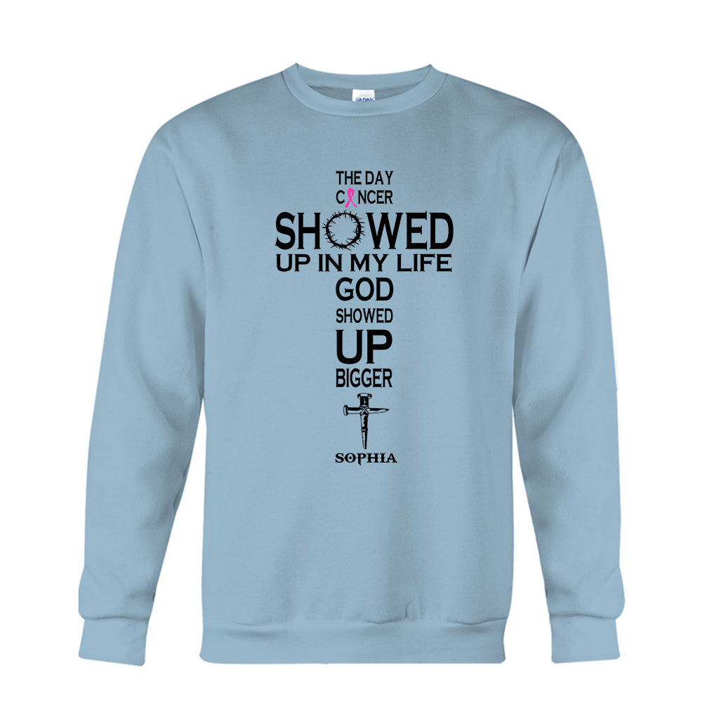 Faith Over Fear - Personalized Breast Cancer Awareness T-shirt And Hoodie